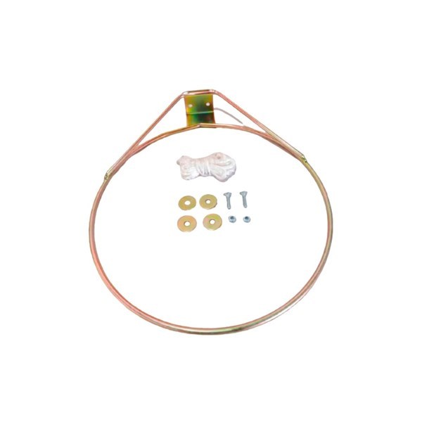 Tablero de basket de madera, aro de metal 37cm