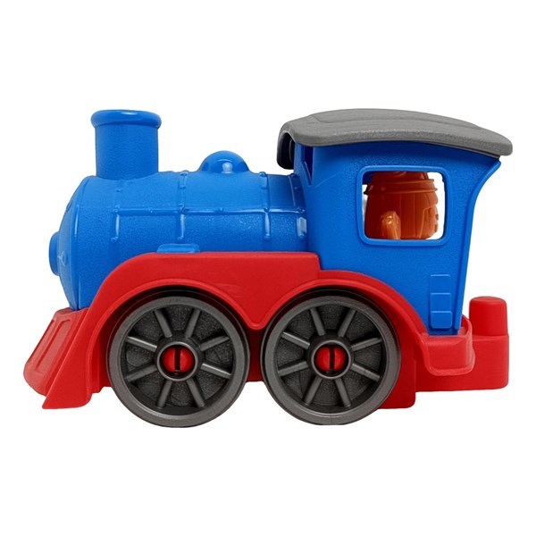 Tren ruedas libres de plástico, en caja