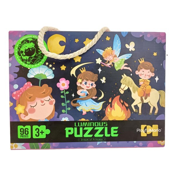 Puzzle de cartón, 96 piezas luminoso, en caja