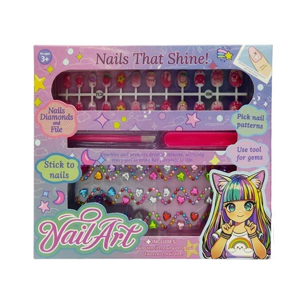 Set de belleza para decorar uñas, stickers, en caja