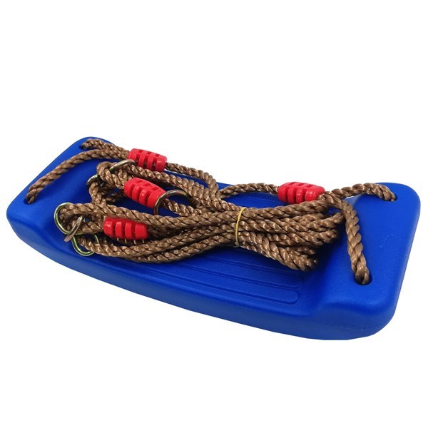 Hamaca de plástico infantil, rígida, cuerda 1.80m, varios colores