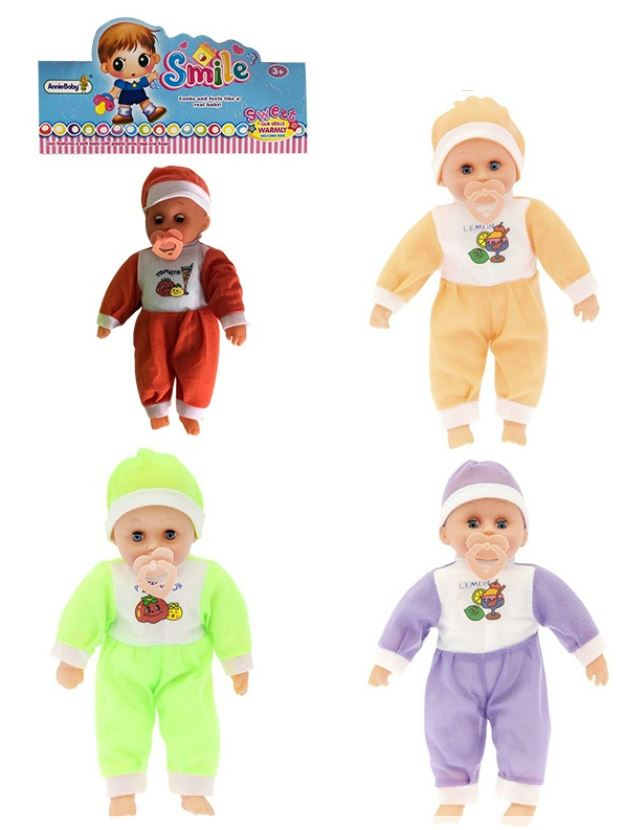 Bebe de 35 cm con Sonido y Chupete