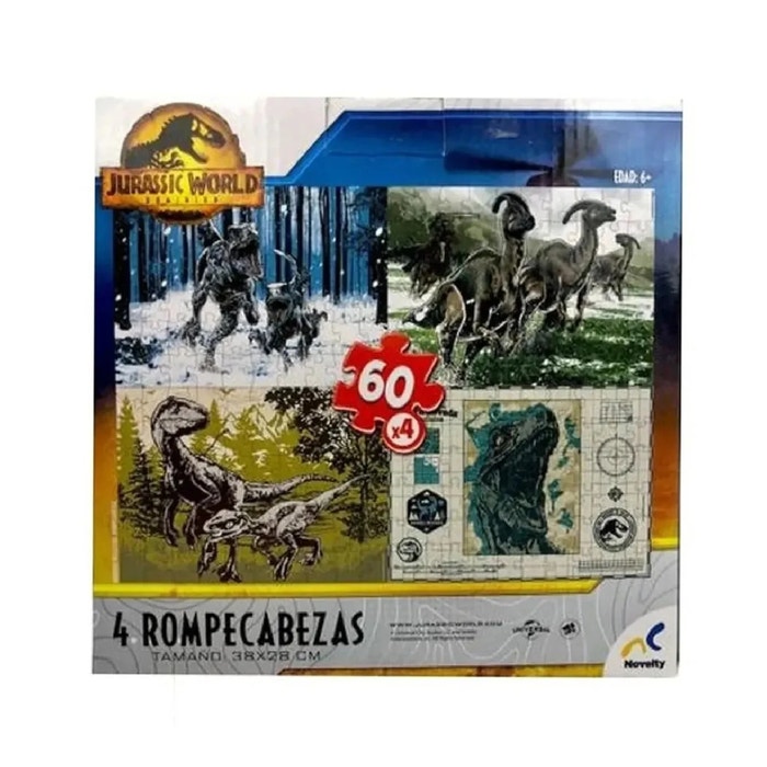 Puzzle 4 En 1 Jurassic World Dominion