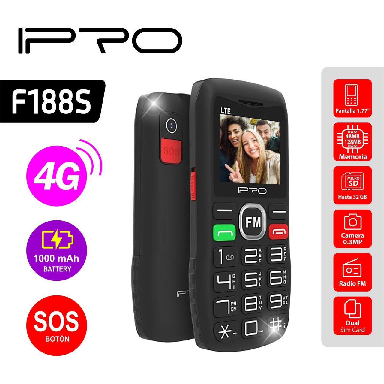 Ipro F188S Adulto Mayor Teclas grandes