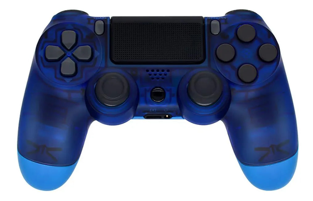 Joystick Ps4 Inalámbrico Transparente Azul