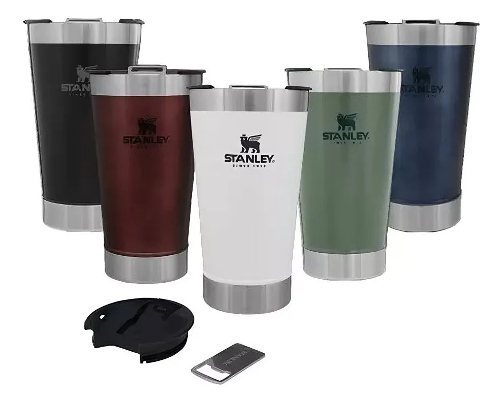 Stanley Vaso Cerveza 16 Oz con Destapador - BLANCO