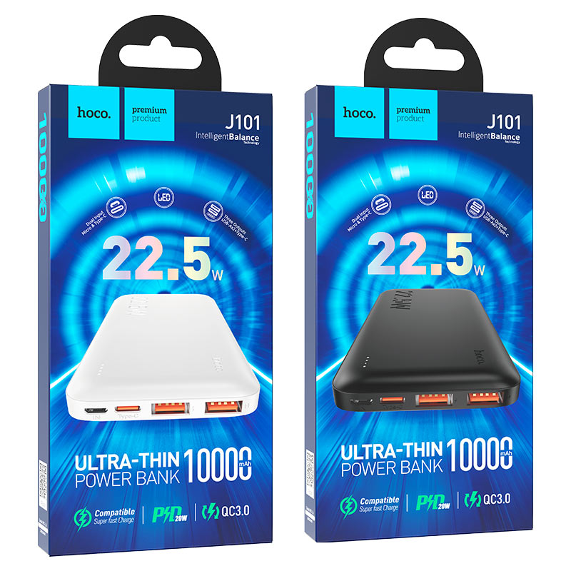 Power Bank Hoco J101 22.5w 10000 mAh Carga Rápida