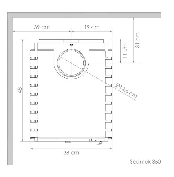 Calefactor Leña Amesti Scantek 350
