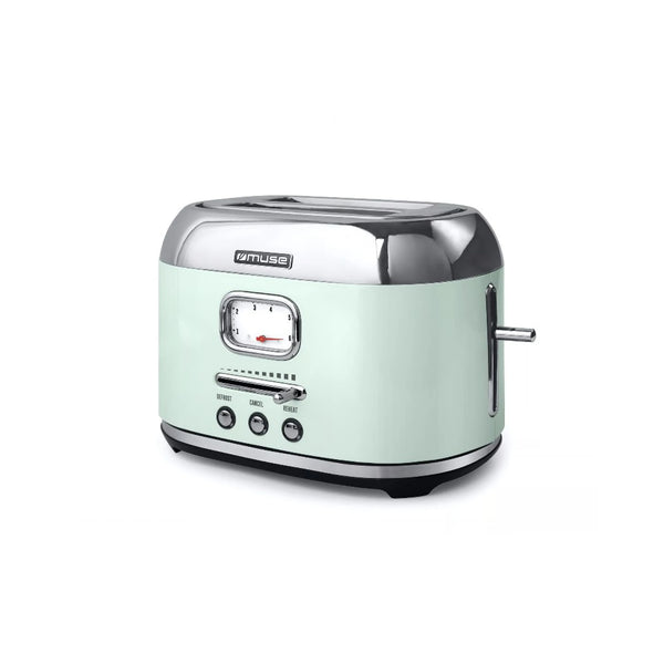 Tostadora Muse MS120AG Retro Color Verde