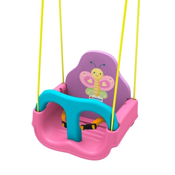 Hamaca de plástico para bebé. Diseño Mariposa 3 en 1