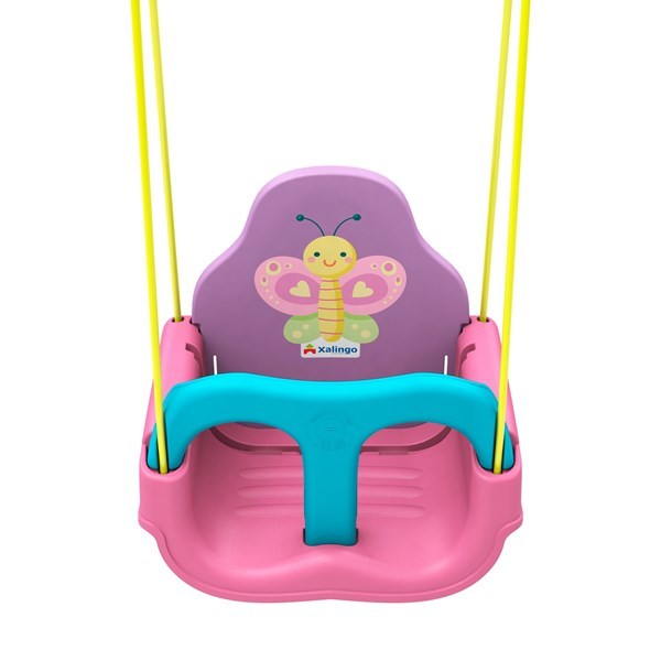 Hamaca de plástico para bebé. Diseño Mariposa 3 en 1