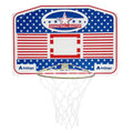 Tablero de basket de madera, aro de metal 37cm