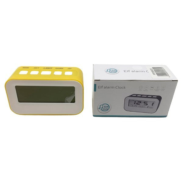 Despertador digital 3AAA, en caja varios colores