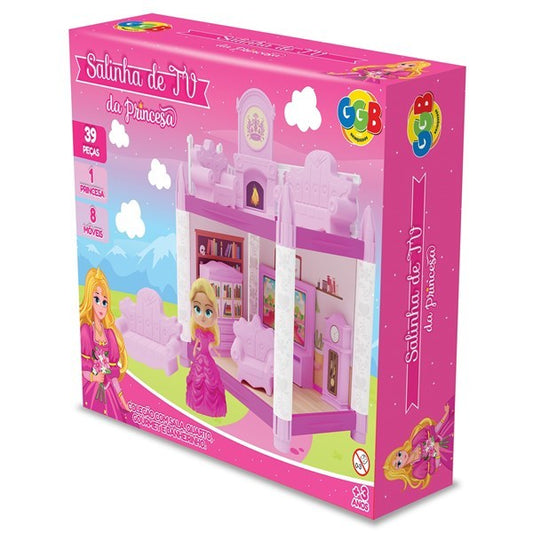Casa de princesa, living 39 piezas, 1 princesa en caja