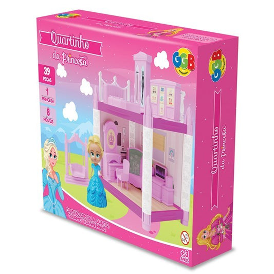 Casa de princesa, dormitorio 39 piezas, 1 princesa en caja
