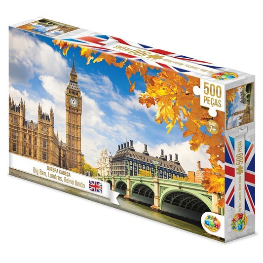 Puzzle de cartón, 500 piezas, Londres, en caja
