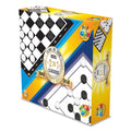 Juego de mesa, 2en1, damas y trilha en caja