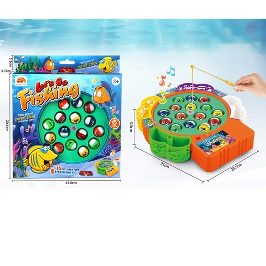 Juego de mesa, pesca, juego de enganchar, 2AA en caja