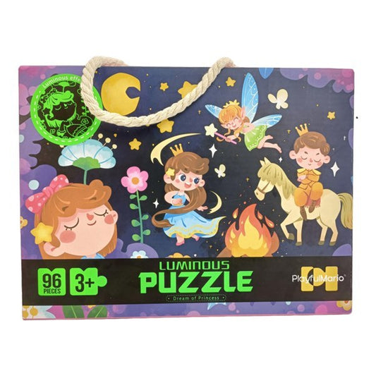 Puzzle de cartón, 96 piezas luminoso, en caja