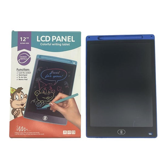 Tablet LCD mágica 12", en caja varios colores