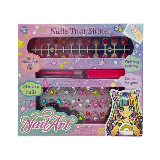 Set de belleza para decorar uñas, stickers, en caja