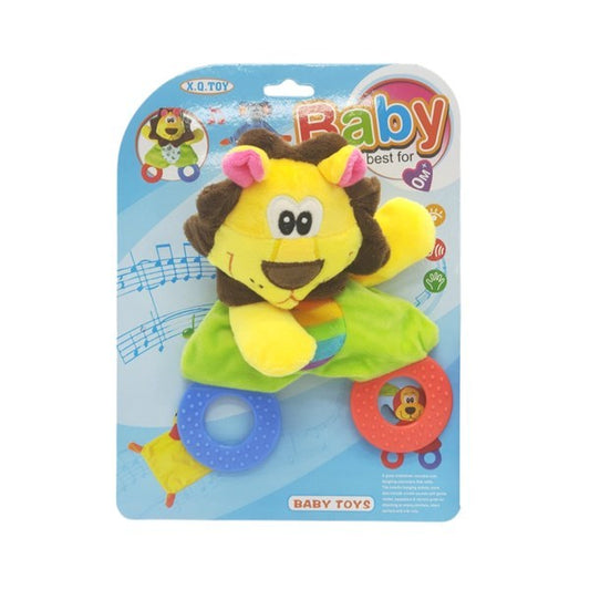 Sonajero Peluche León con Mordillos