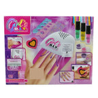 Set de belleza para decorar uñas con lámpara, 2AA en caja