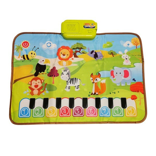 Alfombra órgano, música y varios sonidos de animales 3AA, control de volumen, en caja, 2 colores