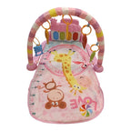 Gimnasio alfombra para bebé con luz y sonido, 3AA en caja ROSADO