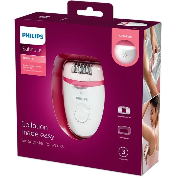 DEPILADORA PHILIPS CON CABLE BRE255/00 Satinelle Essential