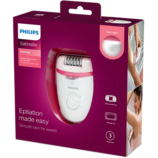 DEPILADORA PHILIPS CON CABLE BRE255/00 Satinelle Essential