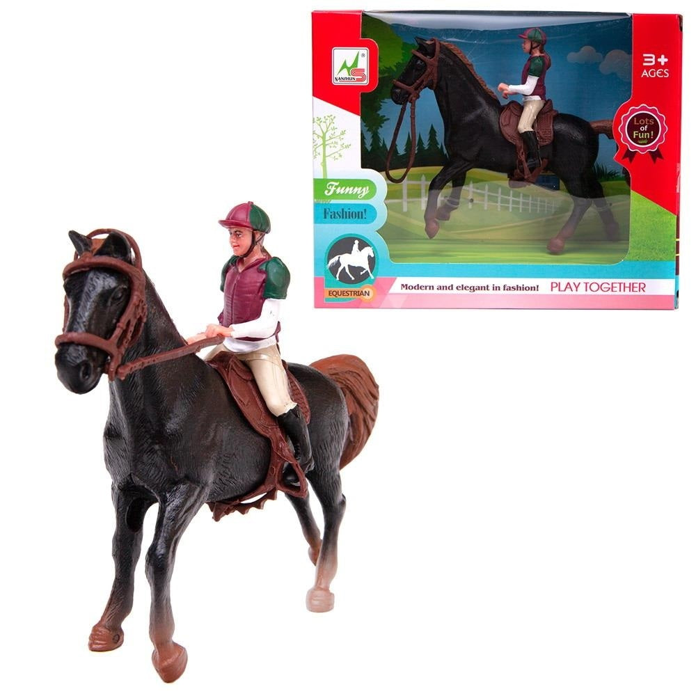 JINETE + CABALLO CON MONTURA