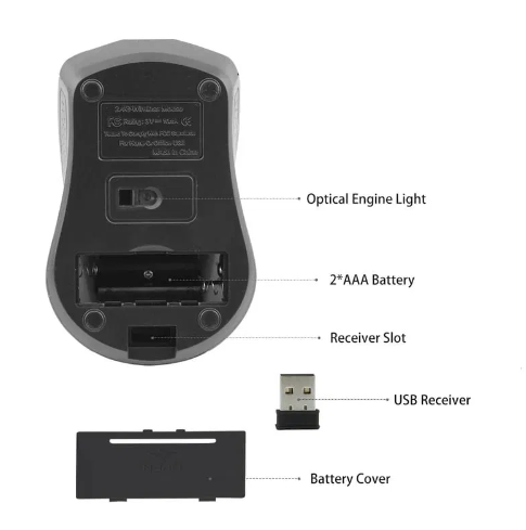 Mouse Inalámbrico JW-209