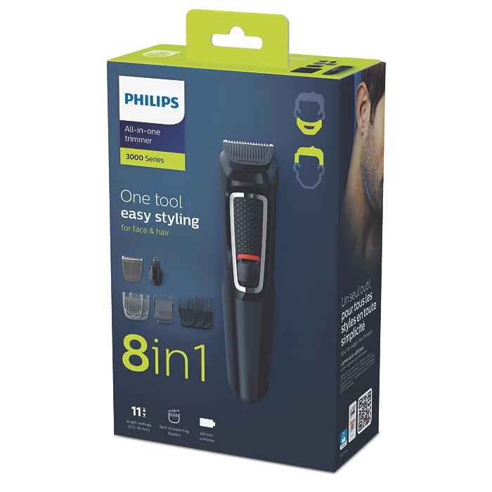 Afeitadora y cortadora de pelo Philips Series 3000 MG3730 negra 220V