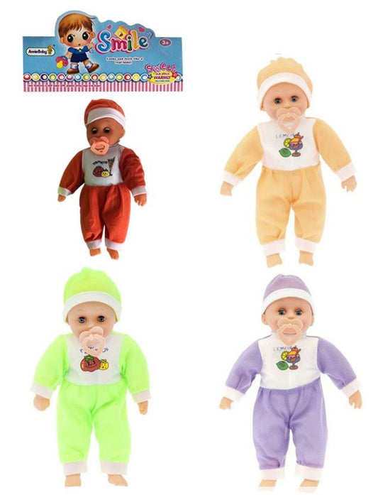 Bebe de 35 cm con Sonido y Chupete