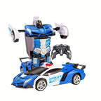 Auto Policía Transformer con control remoto