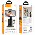 Tripode Selfie Bluetooth V5.2 Hoco K23 Rotacion 360 con Seguimiento Color Negro
