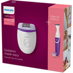 DEPILADORA ESSENTIAL + RECORTADOR DE CAVADO PHILIPS BRP505
