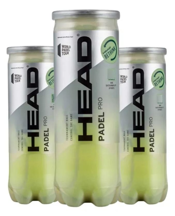 Tubo 3 Pelotas Head Padel Pro