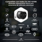 Cargador Auto Eléctrico Wallbox 7kw 32a Fijo Portatil Sefia