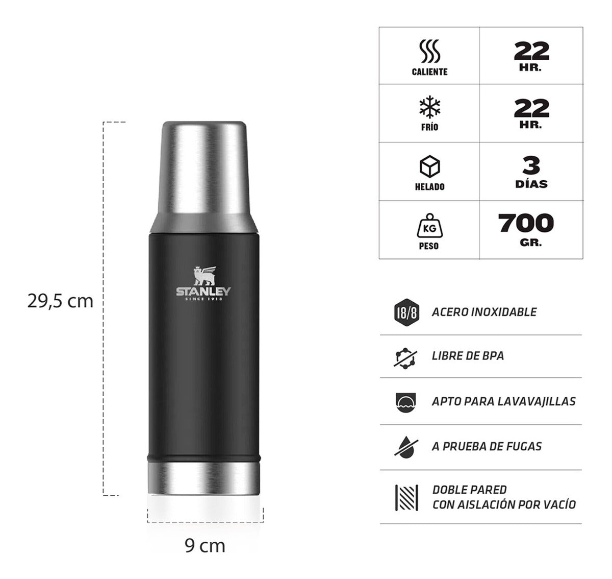 Termo Stanley Mate-System 800ml