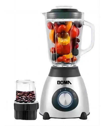 Licuadora Boma BM-Y66BB 1.5 L acero inoxidable con jarra de vidrio 220V