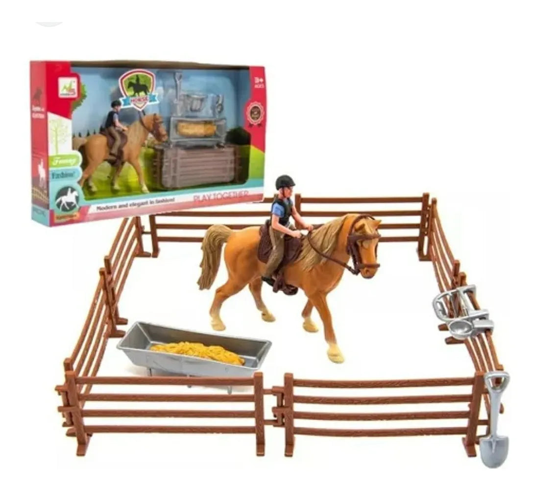 JINETE + CABALLO + CORRAL + 5 ACC