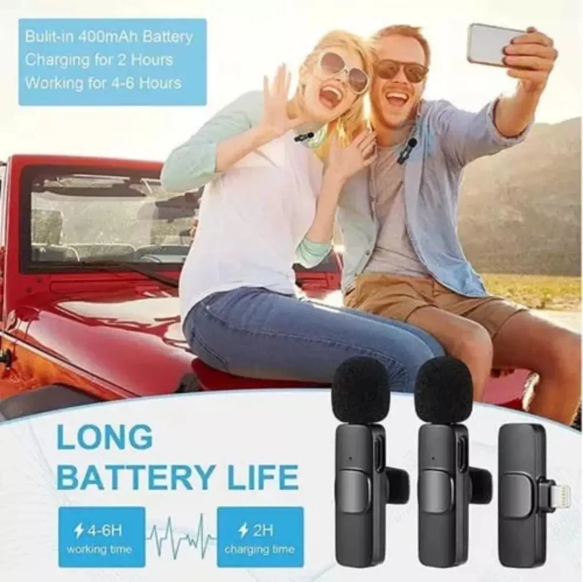 Micròfonos Corbateros X2 Inalàmbricos Celular Tipo C Stream
