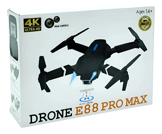 Dron E88 Pro Max 4k Ultra Hd Dual Camaras Juguete Pro