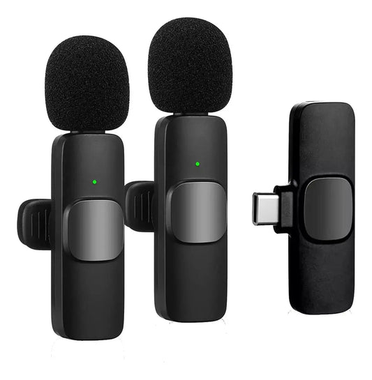 Micròfonos Corbateros X2 Inalàmbricos Celular Tipo C Stream