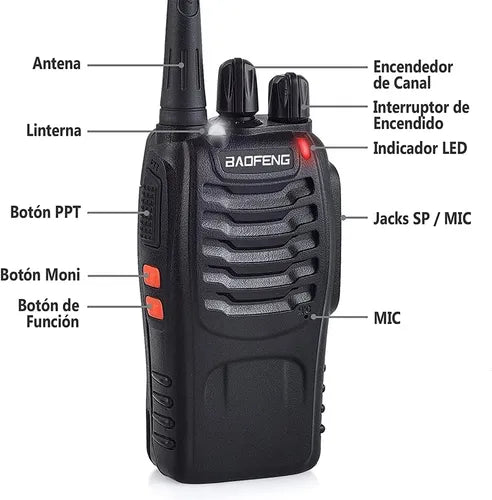 Walkie-talkie Baofeng Bf-888s Color Negro
