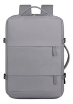 Mochila Unisex Viral Impermeable Viaje Notebook Usb Premium Gris Liso