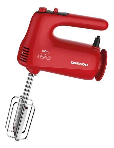 Batidora De Mano Daewoo 150w Color Rojo