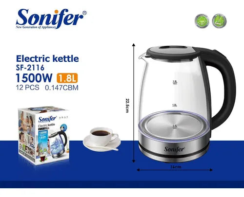 JARRA TÉRMICA VIDRIO 1.800 LTS